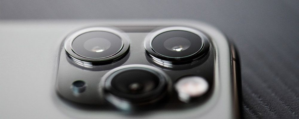 iPhone camera lens close-up