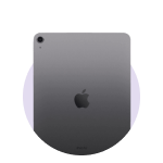 Spacegrey iPad Pro 2020 in a purple circle